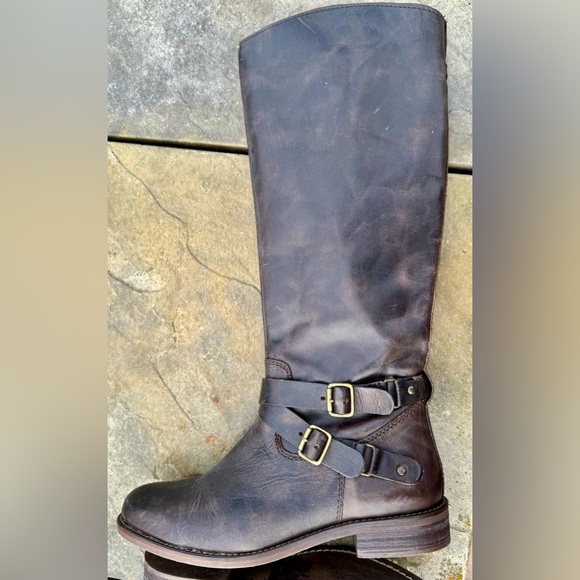 Hinge Brown Leather Devin Riding Boots size 8 - Picture 3 of 10